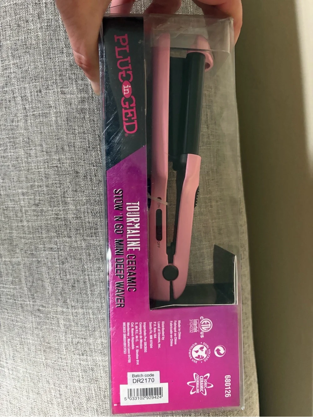 Pluggd Pink Triple-Bar Hair Waver